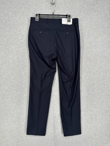 Kenneth Cole Reaction Suit Mens Size 40R 33x32 Navy Slim Fit Ready Flex 2-Piece - Picture 10 of 11