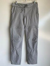 Mountain Hardwear Women's Convertible Zip Off Hiking Pants Size 6 Light Gray