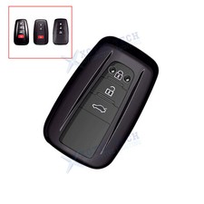 Black Tpu Key Fob Full Covered Case For Toyota 2017-2020 Smart Keyless Remote Black Tpu Key Fob Full Covered Case For Toyota 2017-2020 Smart Keyless Remote