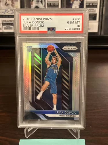 2018 PANINI PRIZM #280 LUKA DONCIC SILVER PRIZM ROOKIE CARD RC PSA 10 GEM MINT