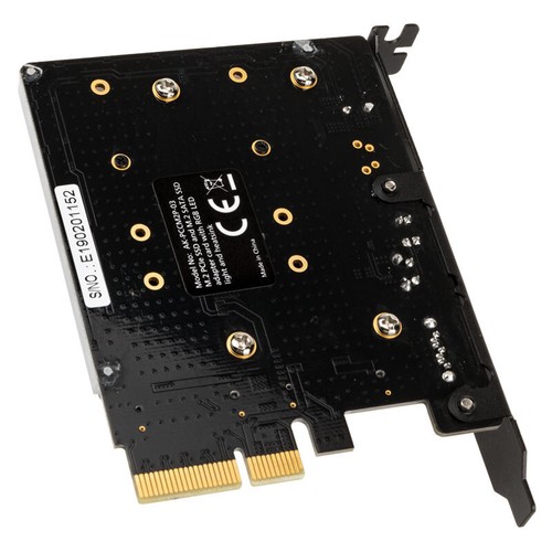 Akasa M.2 PCI-E SATA RGB LED Adapter Karte - Bild 3 von 3