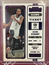 2022-23 Panini Contenders Kevin Durant #4 Game Ticket Purple Foil /25 