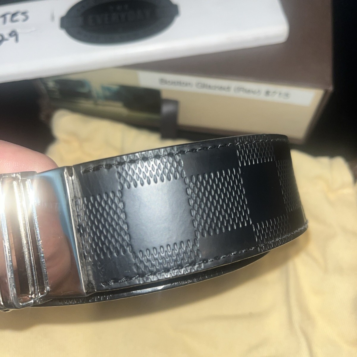 Louis Vuitton Boston Glazed Reversible Mens Belt Size 95/38 | eBay
