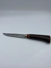 W Richardson Stainless Forever Sharp Sheffield England Faux Stag Horn Knife