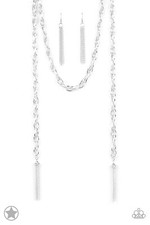 Paparazzi Jewelry - Scarfed for Attention - Silver Necklace - Brand New