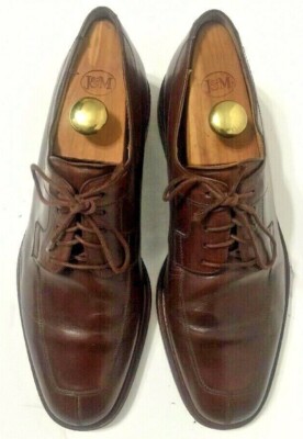 Mezlan Oxford Dress Shoes Apron Split Toe Lace Up Dark Brown  display picture 3