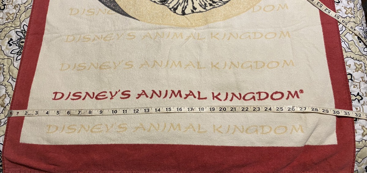 Vintage Disney Exclusive Animal Kingdom Beach Towel Asia Tigers 32