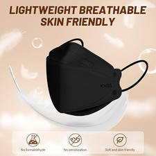 KN95 Face Mask Disposable Adults - 100 Pack Adjustable 5 Layer Protection KN9...