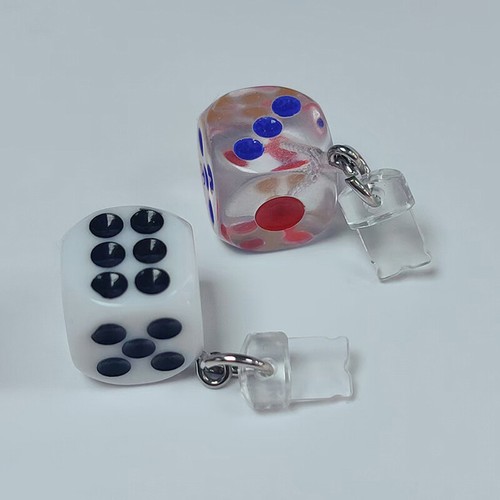 Dice Pendant Mobile Phone Dust Plug Type-c Charging Port Plug Dust Cover - Zdjęcie 2 z 9