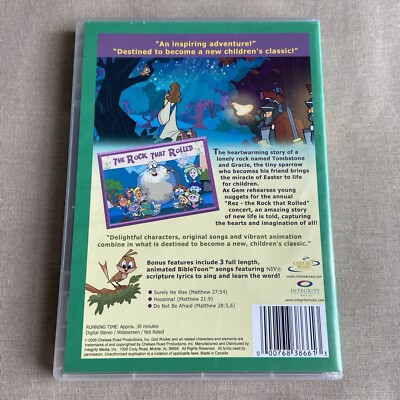God Rocks! Bibletoons: Rez the Rock that Rolled (DVD 2006) Bible