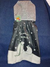 **NEW** Handmade 'Mama & Baby Under The Stars' Hanging Kitchen Hand Towel #2483
