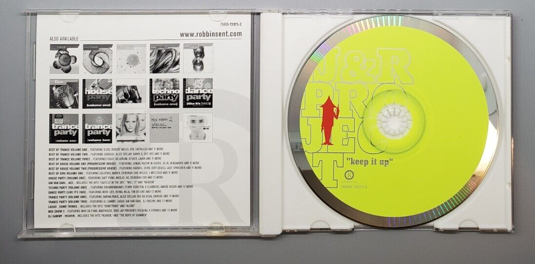 Keep It Up by J&R Project (CD, Apr-2003) - CD Promo 768697207323| eBay