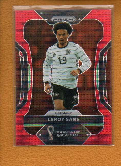 Leroy Sane 2022 Panini Prizm FIFA World Cup Breakaway Red #113 /99 Germany