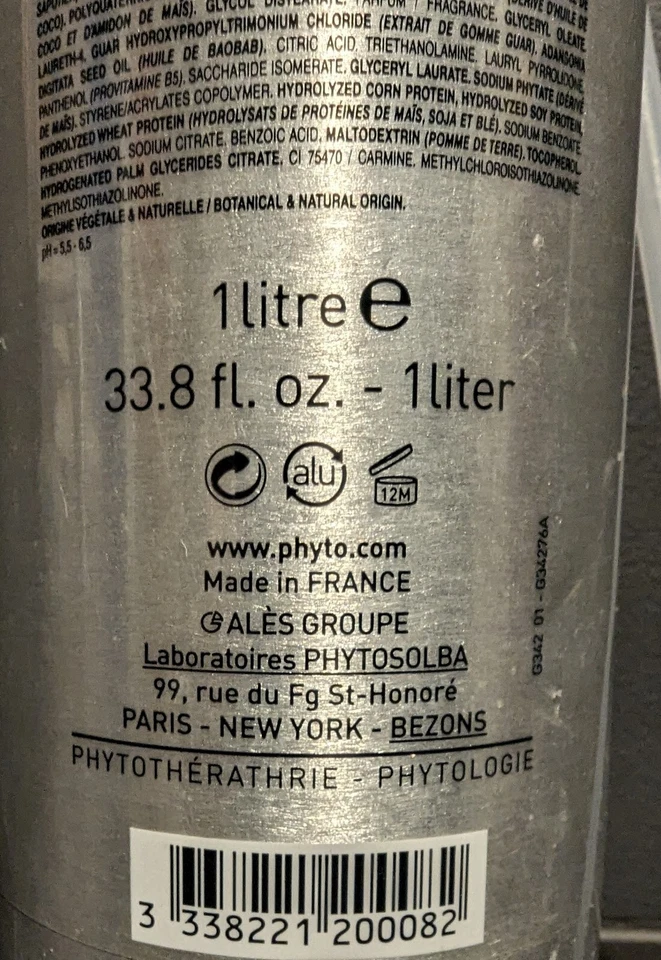 Lot of 9 - Phyto Phytokeratine Extreme Exceptional Shampoo - 33.8 oz - Image 4 of 4