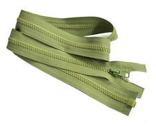 YKK #3 19" Molded Plastic Light Weight Jacket Zipper Separating Made in USA