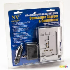 NXe CamLife NiCd-NiMH 8mm VHS-C Camcorder Universal Battery Charger Conditioner