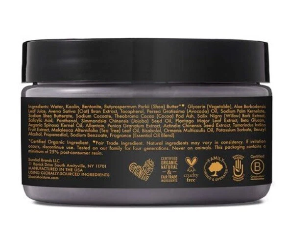 Shea Moisture African Black Soap Clarifying Mud Mask With Tea Tree Oil 4oz - Image 4 of 4