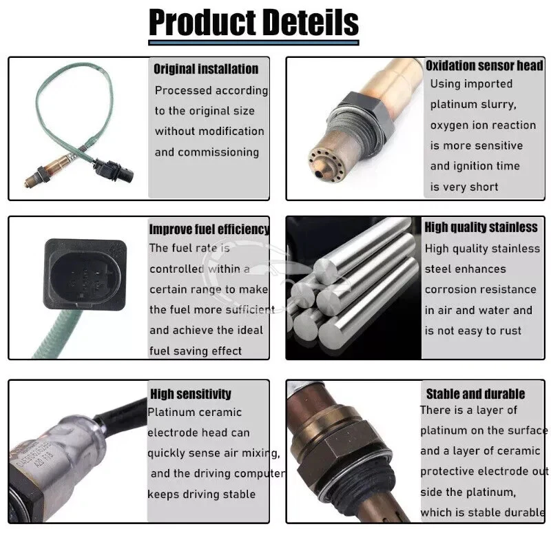2 peças sensor de oxigênio O2 upstream compatível Mercedes-Benz C300 C350 G50 10-13 - Imagem 4 de 4