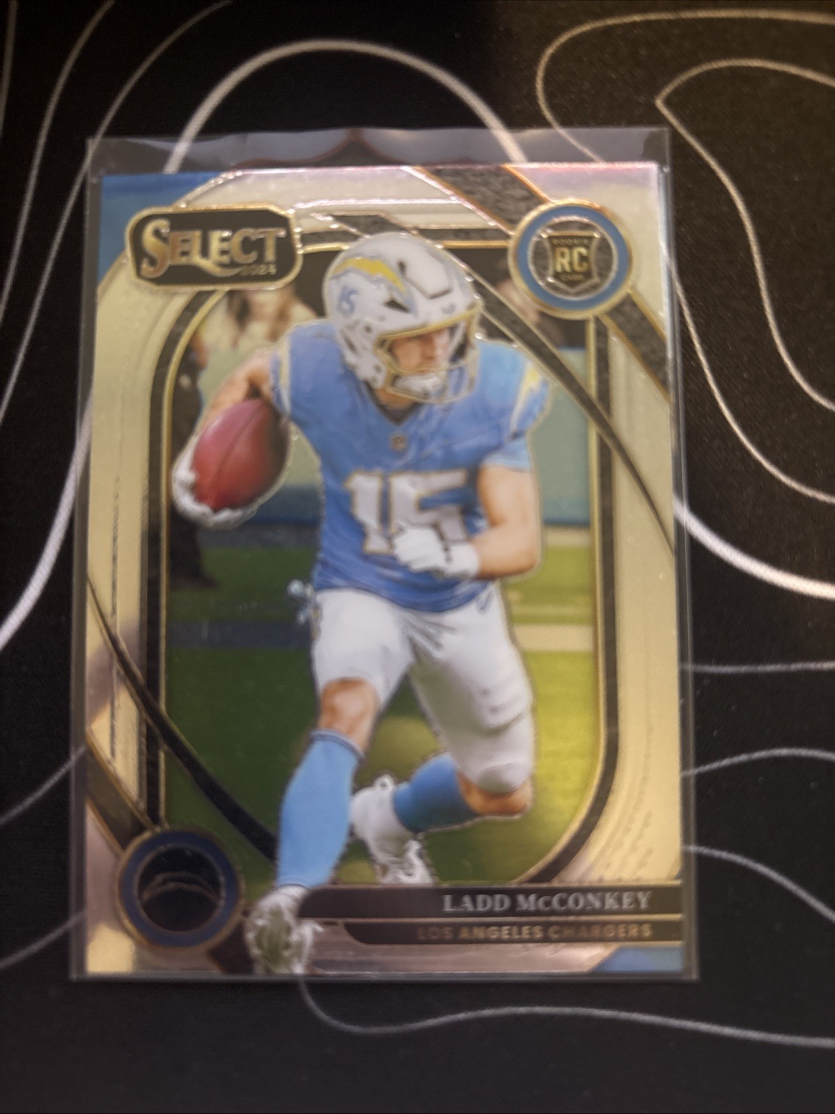 2024 Panini Select - Club Level Ladd McConkey #268 Silver Prizm (RC)