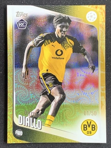Ousmane Diallo 2025-26 Topps Carnaval UCC Gold Samba RC /50 #120