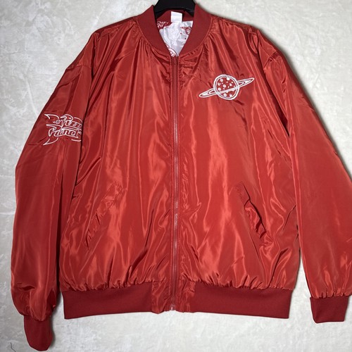 Disney Toy Story Pizza Planet Jacket XL & Hat Red Puffer Full Zip Puffy - Picture 12 of 16