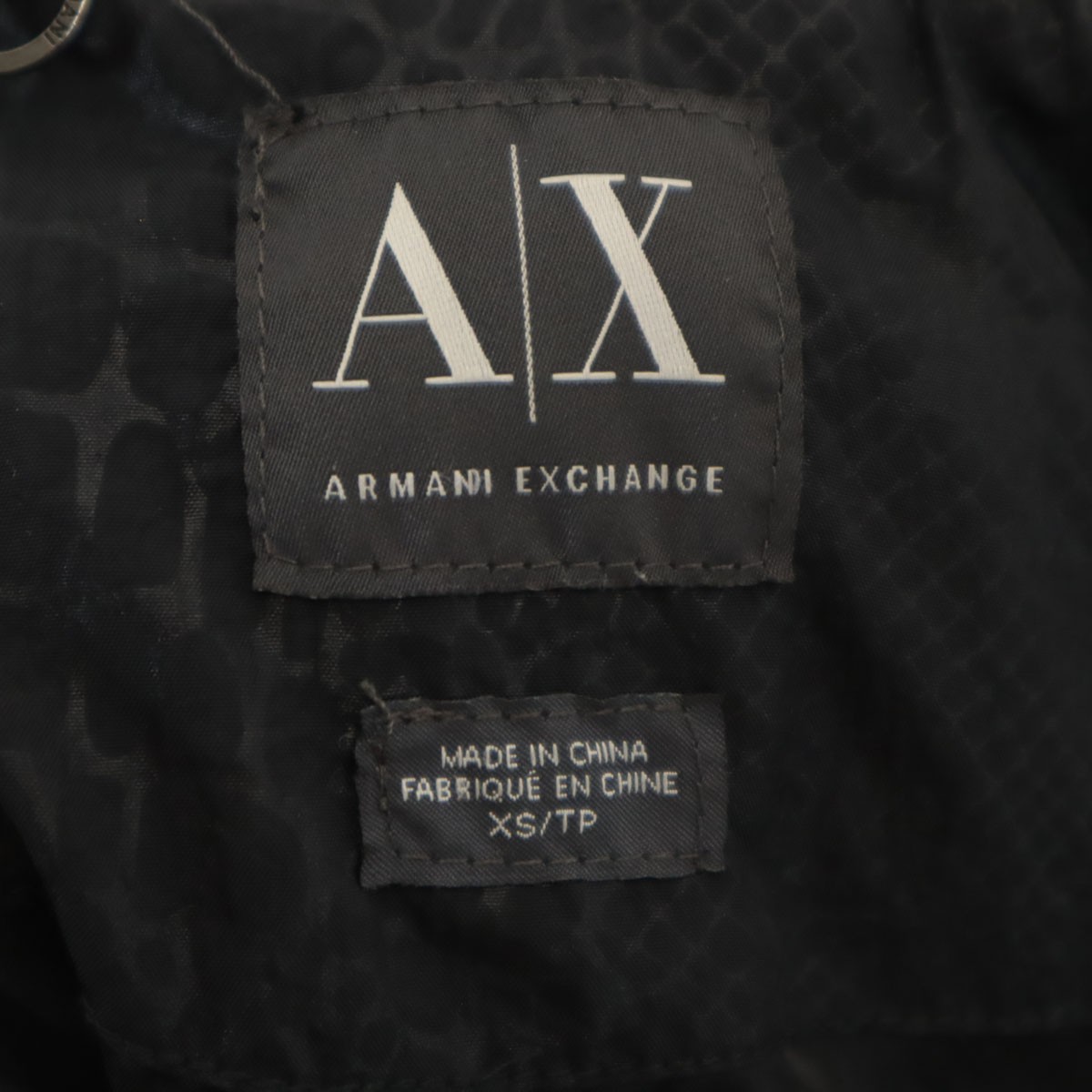 ARMANI EXCHANGE Python Pattern down coat XS black… - image 7