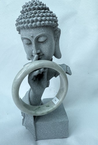 Certified Jadeite Jade 61.5mm Bangle Pale Green - Picture 12 of 23