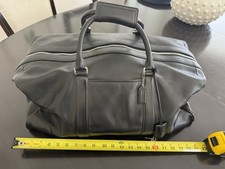 Coach Black Leather Boston Bag 5404 Duffle Weekender Travel Vintage