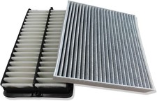 Engine & Cabin Air Filter for Hyundai Kia 1.6L 2.5L 3.5L 2020-2025, Carbon Fiber