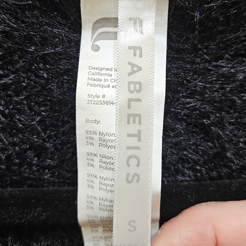 Maglione cardigan Fabletics Fuzzy Cropped Shrug Bolero aperto davanti nero piccolo - Foto 3 di 8