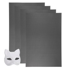 4 Pcs Fursuit Eyes Mesh Sheet for Costume Mask, 7.9x11.8", Black
