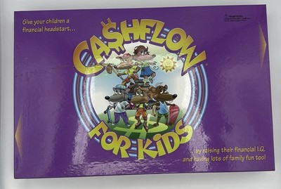 Cashflow for Kids Board Game Rich Dad Poor Dad for PARTS Incomplete
