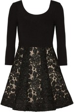 Alice + Olivia Amie Scoop Neck Dress Size 0 Retails $635