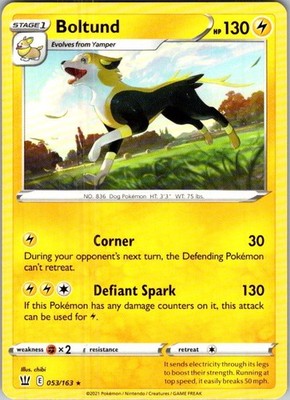 Pokemon | SWSH05: Battle Styles | Boltund | 053/163 | Normal | NM