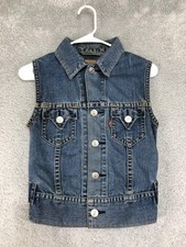 Levi's Vest Mens Size XS Vintage Type 1 Denim Blue