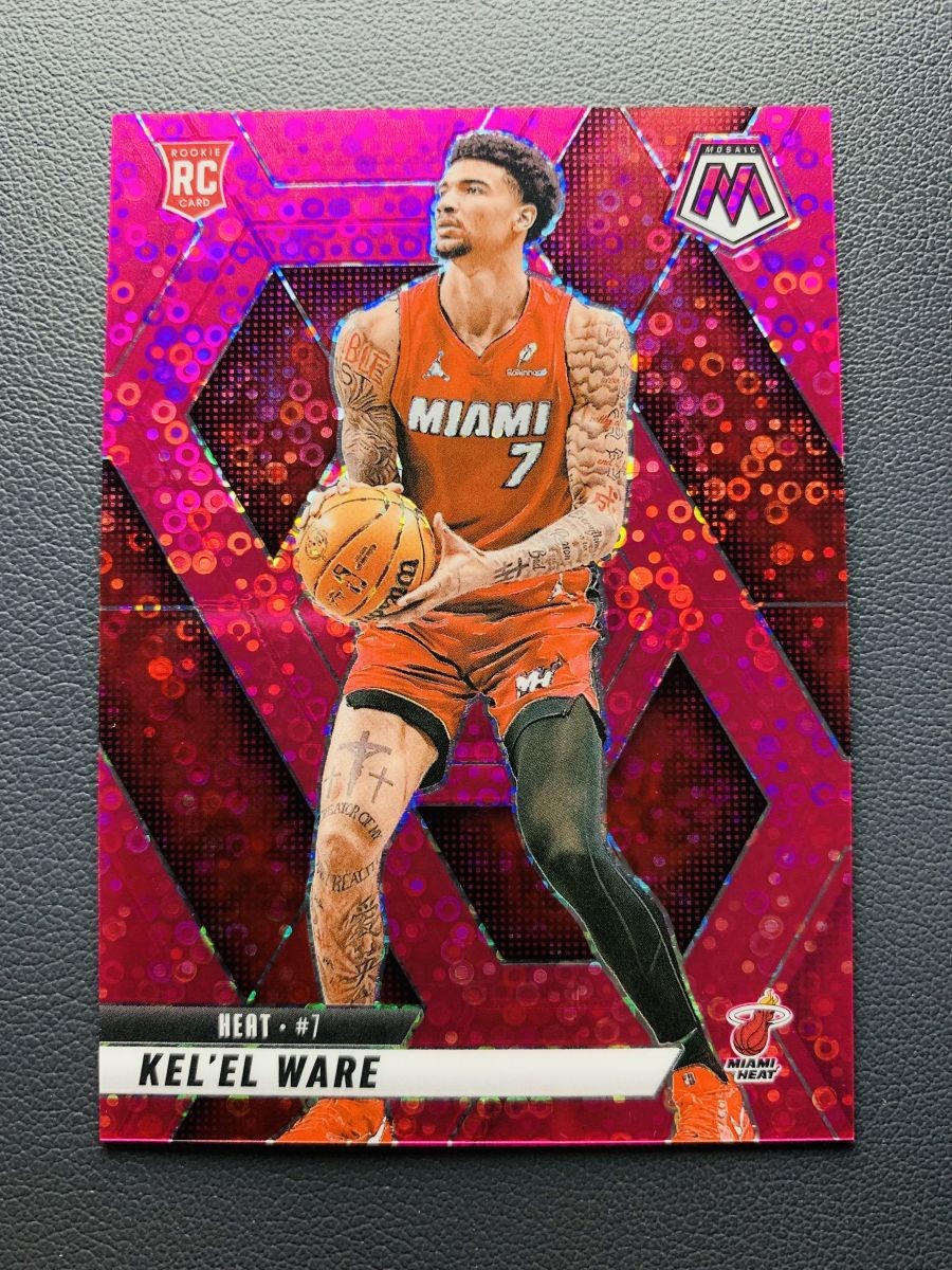 2024-25 Panini Mosaic Kel'el Ware #232 Rookie RC Fast Break Pink Prizm /20