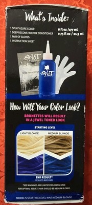 Splat Semi-Permanent Midnight Azure Hair Color No Bleach Kit - 6oz