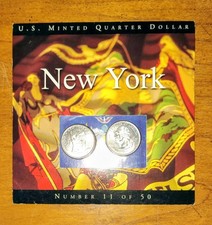 State Quarters Coins of America U.S. Minted Quarter Dollar #11 New York 