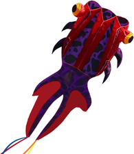 Kite Giant 3D Dolphin Frameless Soft Parafoil Kites for Kids and Adults Easy Fly