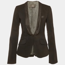 Alexander McQueen Black Wool Blend Blazer S
