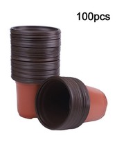 Lotto 100 pezzi vaso da vivaio in plastica casa giardino fiori sfusi supporto piante succulente UK