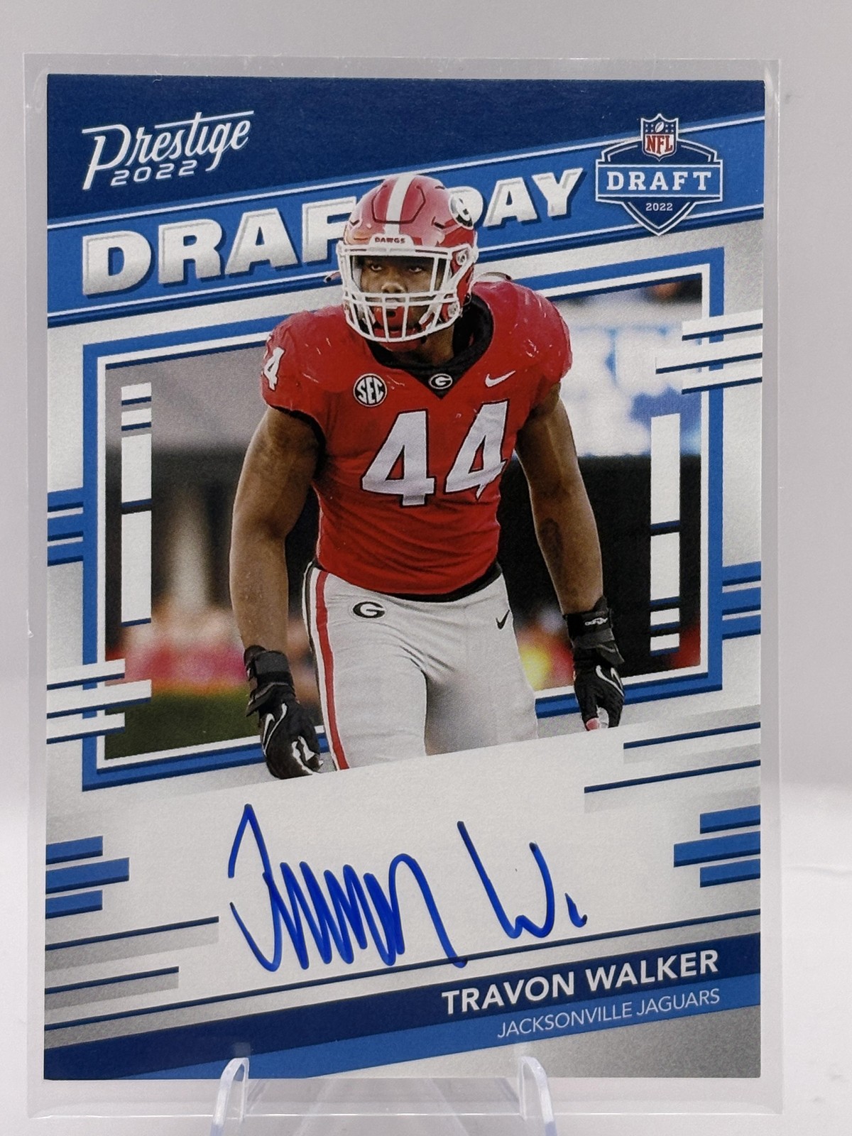 2022 Panini Prestige #DDS-TW Travon Walker Draft Day Signatures