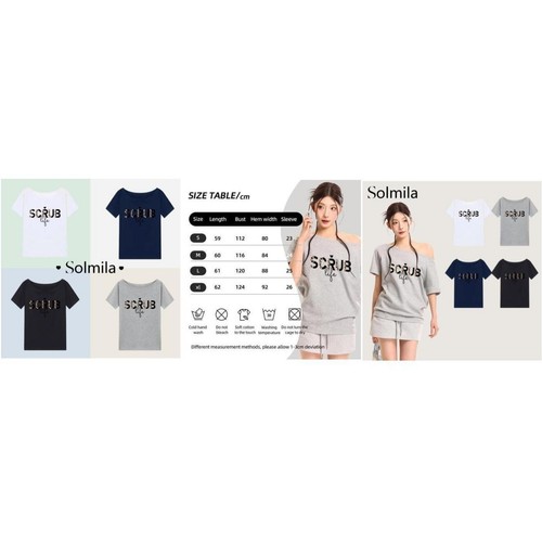 Summer Casual Tops Fashionable T-Shirts 8% Spandex Material 92% Cotton Fabric - Picture 9 of 18