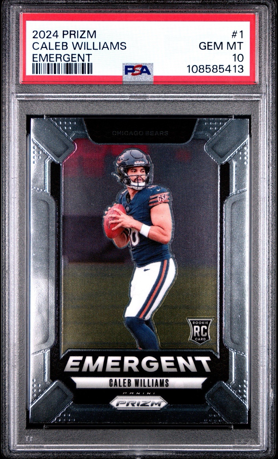 2025 Panini Prizm PSA 10 Caleb Williams #1