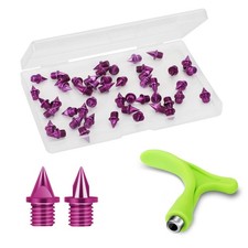 Carbon Steel Track Spikes, 48 Pcs 1/4 Inch Lighter Weight Spikes for Track, 0...