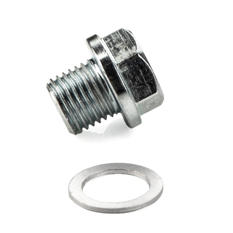 Tornillo de drenaje de aceite con junta / anillo obturador tornillo de cierre cárter de aceite para HYUNDAI Foto 2 de 4