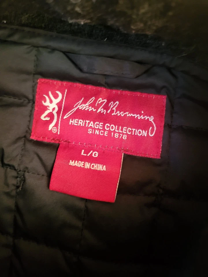 John M Browning Heritage Scipio Jacket Men’s Size Large Black Duck Down Quilted - Image 4 of 4