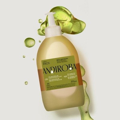 Refil Óleo Trifásico Desodorante Corporal Ekos Andiroba 200 ml Natura SHOWER OIL