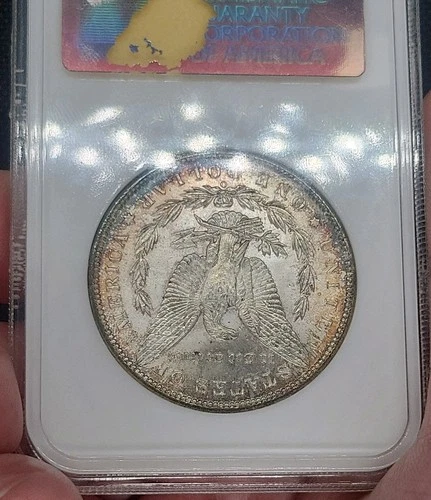 1898-O $1 NGC MS63  Toner - Soap Box Fatty Holder Morgan Silver Dollar. Gorgeous