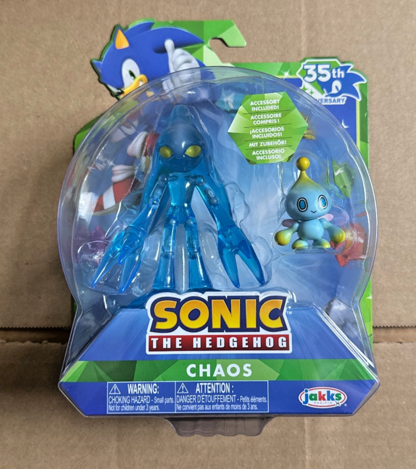 Sonic 35th Anniversary Silver, Tikal, Chaos Collectible Figure